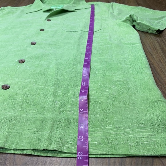 Margaritaville 100% Silk Button up Shirt Sz L - Picture 7 of 7